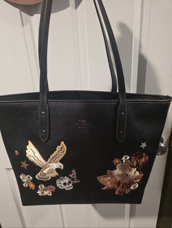Coach Handbags - Coach City Zip Tote with Tattoo Embroidery